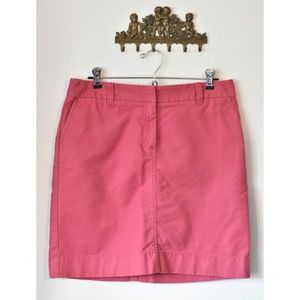 Ann Taylor Punch Pink Skirt w/Pockets & Loops